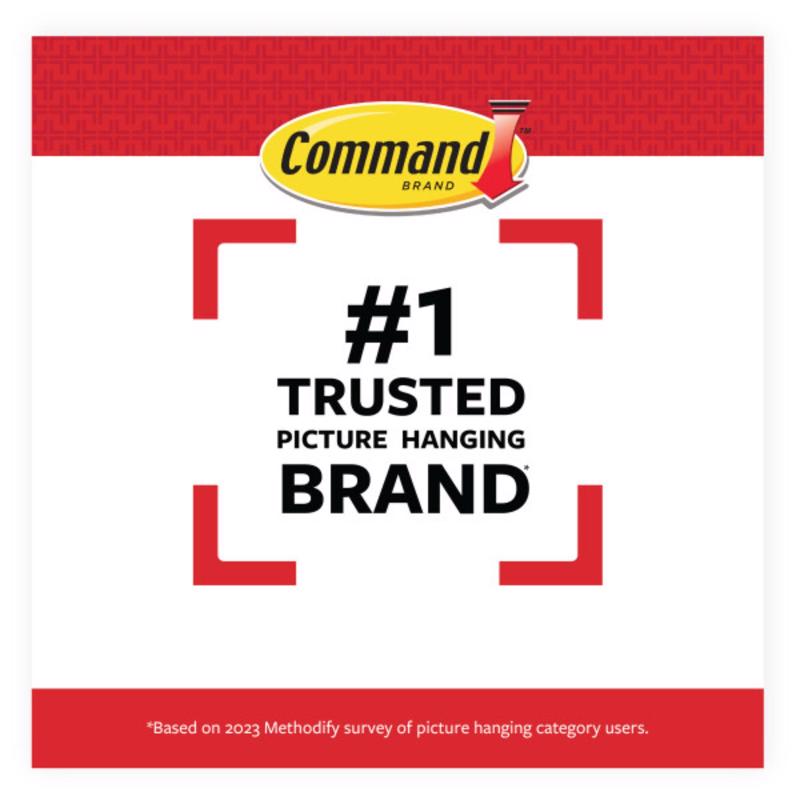 3M Command White Medium Picture Hanging Strips 10 lb 4 pk