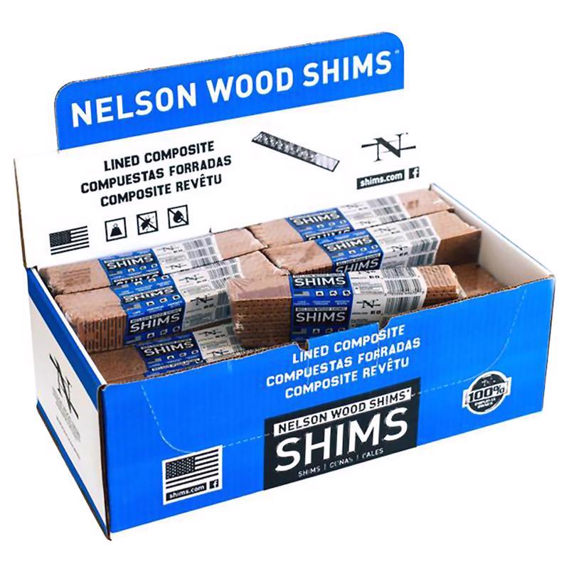 Nelson 1.5 in. W X 8 in. L Composite Shim 12 pk - Case of 32