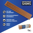 Nelson 1.5 in. W X 8 in. L Composite Shim 12 pk - Case of 32