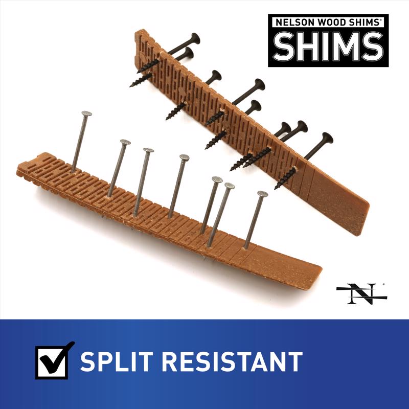 Nelson 1.5 in. W X 8 in. L Composite Shim 12 pk - Case of 32