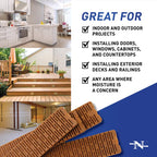 Nelson 1.5 in. W X 8 in. L Composite Shim 12 pk - Case of 32