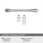 Amerock Contemporary Arch Cabinet Pull 3-3/4 in. Satin Nickel Silver 1 pk