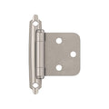 Amerock 1-3/4 in. W X 2-3/4 in. L Satin Nickel Silver Steel Self-Closing Hinge 2 pk