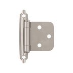 Amerock 1-3/4 in. W X 2-3/4 in. L Satin Nickel Silver Steel Self-Closing Hinge 2 pk