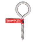 Hampton 3/8 in. X 4-1/2 in. L Stainless Stainless Steel Lag Thread Eyebolt - Case of 5