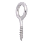 Hampton 3/16 in. D X 1-5/8 in. L Polished Stainless Steel Screw Eye 60 lb. cap. 1 pk - Case of 20