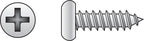 HILLMAN No. 10 Ga. X 1 in. L Phillips Pan Head Sheet Metal Screws 100 pk