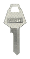 HILLMAN Traditional Key House/Office Key Blank 84 Single For XL locks Silver - Case of 4