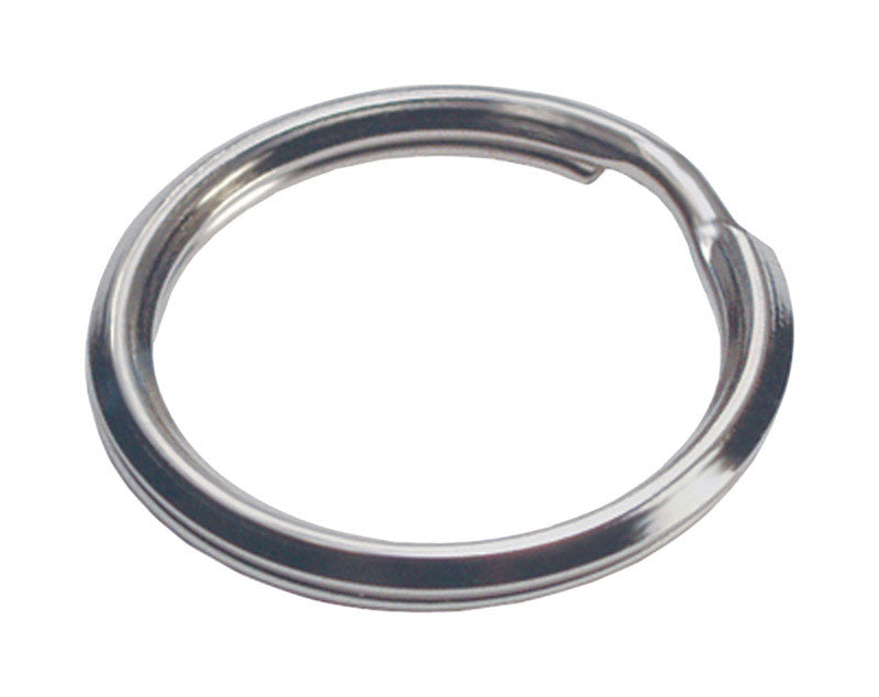 HILLMAN Tempered Steel Silver Split Rings/Cable Rings Key Ring - Case of 50