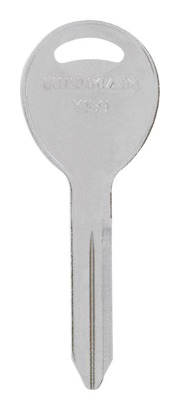 HILLMAN Traditional Key Automotive Key Blank Double For Chrysler Silver - Case of 10