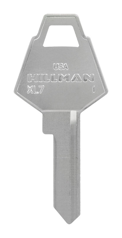 HILLMAN Mailbox Universal Key Blank XL7 Single Silver - Case of 10