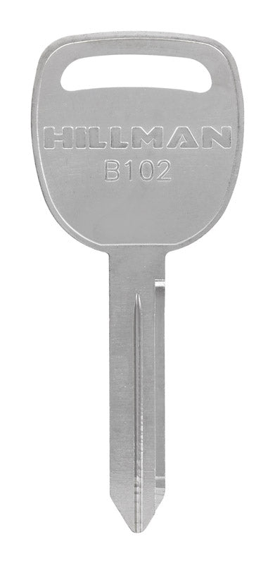 HILLMAN Traditional Key Automotive Key Blank Double For GM Silver - Case of 10