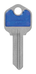 HILLMAN ColorPlus House/Office Key Blank Single Blue - Case of 5