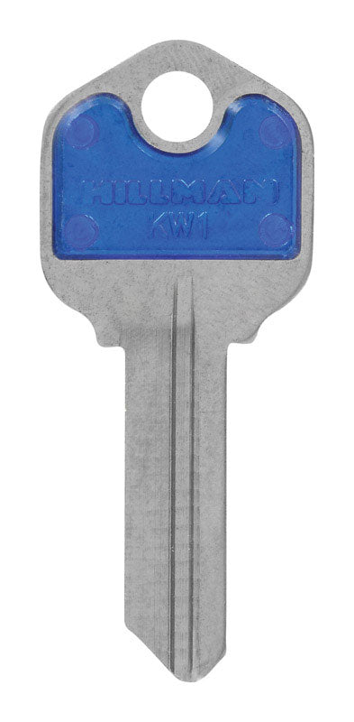 HILLMAN ColorPlus House/Office Key Blank Single Blue - Case of 5