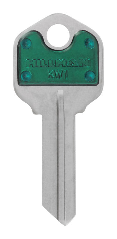 HILLMAN ColorPlus House/Office Key Blank Single Green - Case of 5