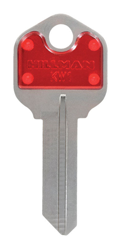 HILLMAN ColorPlus House/Office Key Blank Single Red - Case of 5
