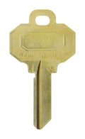 HILLMAN Traditional Key House/Office Key Blank Single For Baldwin Locks Gold - Case of 10