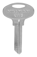 HILLMAN Traditional Key House/Office Key Blank 66 Single For Kwikset Locks Silver - Case of 10