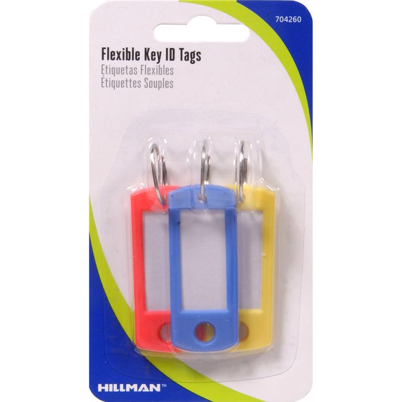 HILLMAN Metal/Paper Assorted Labeling Key Identifier - Case of 5