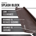 Amerimax 2.5 in. H X 11.5 in. W X 24 in. L Brown Vinyl K Splash Block