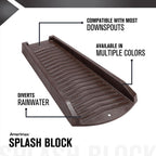 Amerimax 2.5 in. H X 11.5 in. W X 24 in. L Brown Vinyl K Splash Block