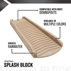 Amerimax 2.5 in. H X 11.5 in. W X 24 in. L Stone Vinyl Splash Block