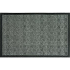 Southern Oaks 18 in. W X 30 in. L Gray Parquet Rubber Door Mat