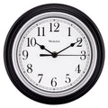 Westclox 8-1/2 in. L X 8-1/2 in. W Indoor Analog Wall Clock Plastic Black/White - Case of 6