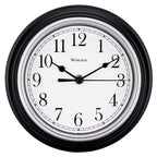 Westclox 8-1/2 in. L X 8-1/2 in. W Indoor Analog Wall Clock Plastic Black/White - Case of 6