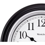 Westclox 8-1/2 in. L X 8-1/2 in. W Indoor Analog Wall Clock Plastic Black/White - Case of 6
