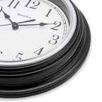 Westclox 8-1/2 in. L X 8-1/2 in. W Indoor Analog Wall Clock Plastic Black/White - Case of 6