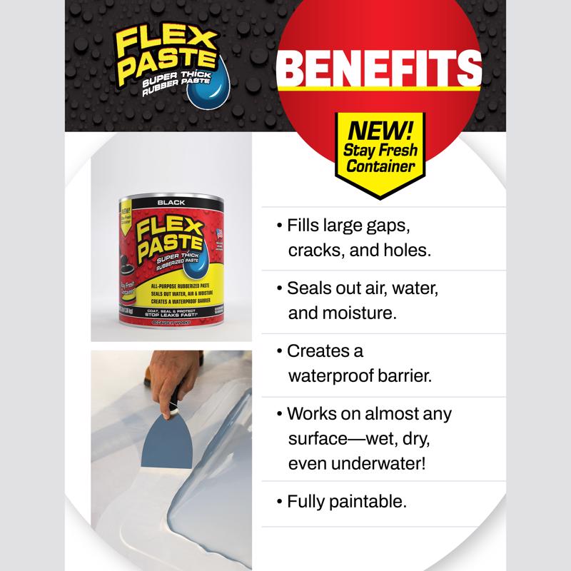 Flex Seal Family of Products Flex Paste White Rubberized Paste 8.75 fl. oz.