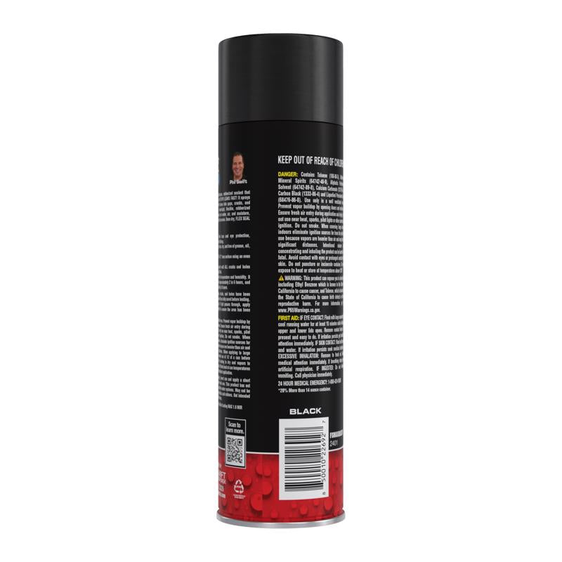 Flex Seal Family of Products Flex Seal MAX Black Rubber Spray Sealant 17 oz - Case of 4