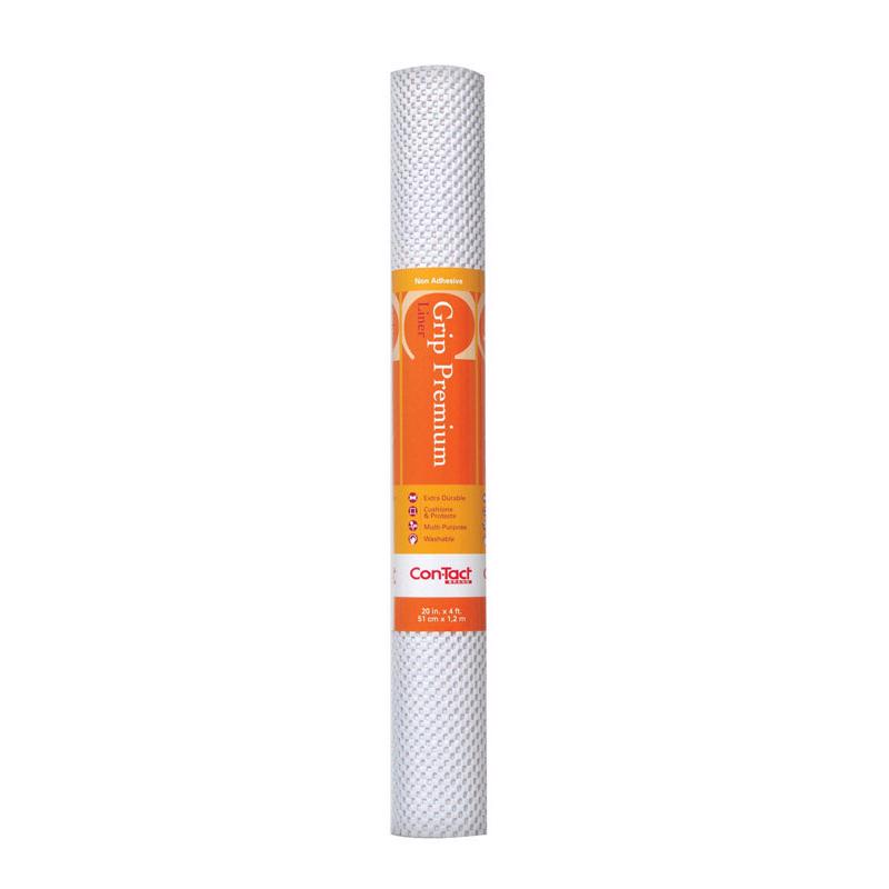Con-Tact Grip Premium 4 ft. L X 20 in. W White Non-Adhesive Shelf Liner - Case of 6