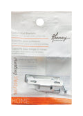Kenney Silver Traditional/Transitional Curtain Rod Bracket 4 in. L