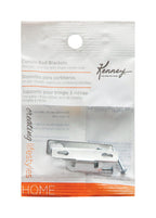 Kenney Silver Traditional/Transitional Curtain Rod Bracket 4 in. L