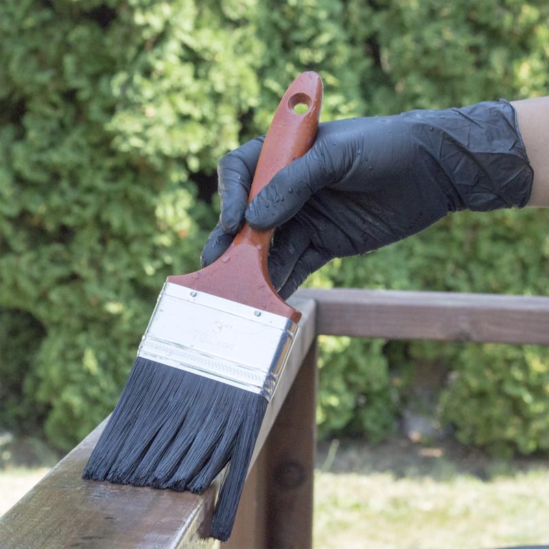 Gloveworks Nitrile Disposable Gloves Large Black Powder Free 100 pk - Case of 10