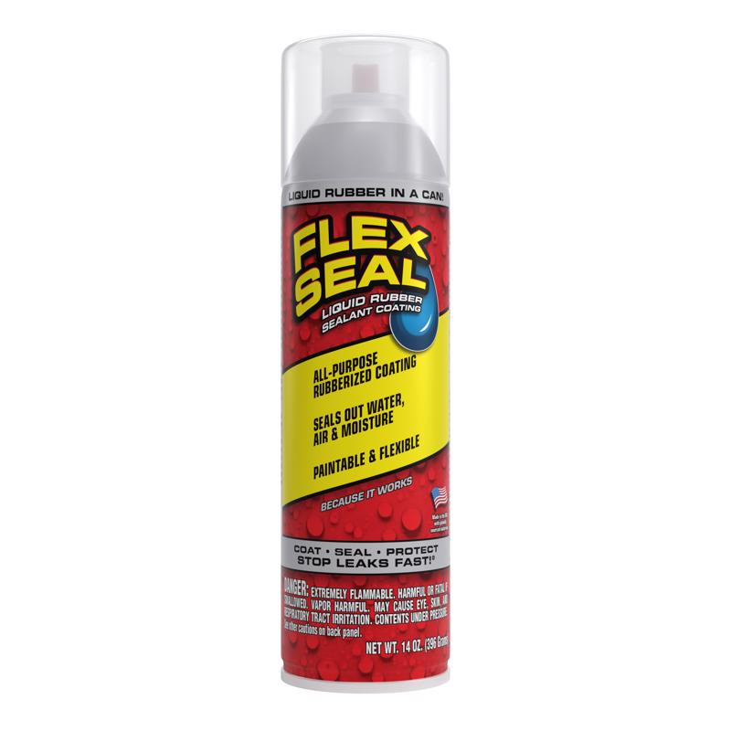 Flex Seal Family of Products Flex Seal Clear Rubber Spray Sealant 14 oz - Case of 6