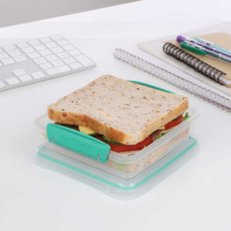 Sistema 15.2 oz Clear Sandwich Box 1 pk - Case of 9