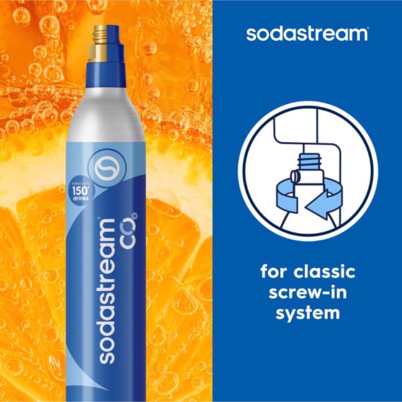 SodaStream Screw In Fresh Blue 60 L CO2 Cylinder 1 pk - Case of 18