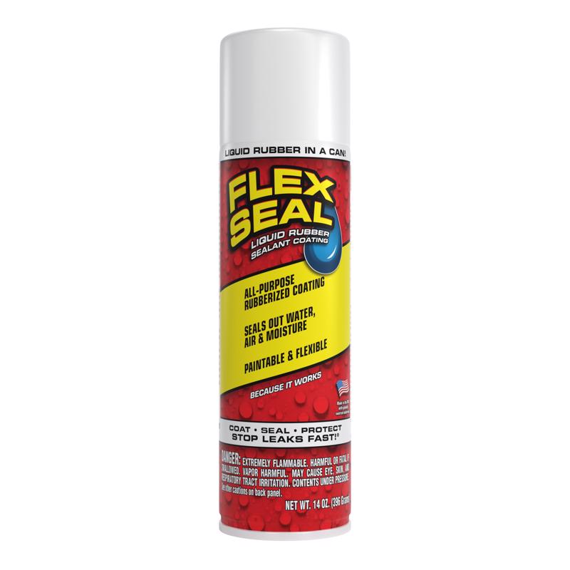 Flex Seal Family of Products Flex Seal White Rubber Spray Sealant 14 oz - Case of 6