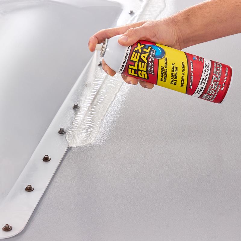 Flex Seal Family of Products Flex Seal White Rubber Spray Sealant 14 oz - Case of 6
