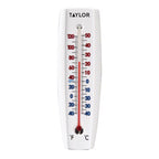 Taylor Tube Thermometer Plastic White 7.68 in. - Case of 6