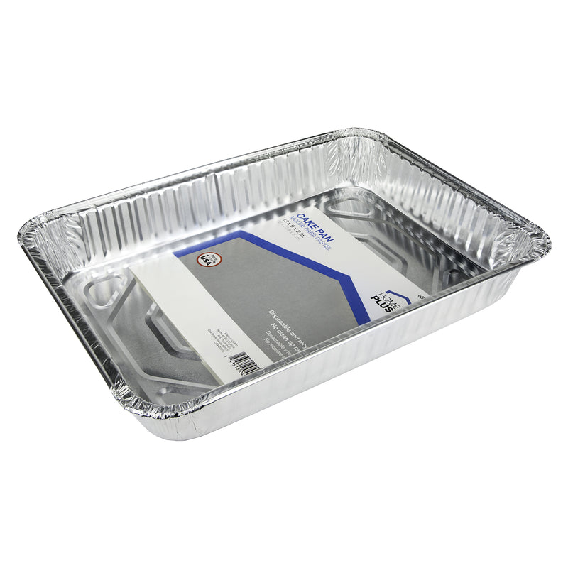 Home Plus Durable Foil 9 in. W X 13 in. L Cake Pan Silver 1 pk - Case of 12