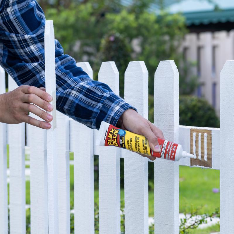 Flex Seal Family of Products Flex Glue Super Strength Rubber White Adhesive 6 fl. oz.