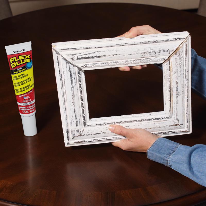Flex Seal Family of Products Flex Glue Super Strength Rubber White Adhesive 6 fl. oz.