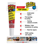 Flex Seal Family of Products Flex Glue Super Strength Rubber White Adhesive 6 fl. oz.