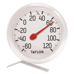 Taylor Dial Thermometer Plastic White 6 in. - Case of 6