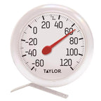 Taylor Dial Thermometer Plastic White 6 in. - Case of 6