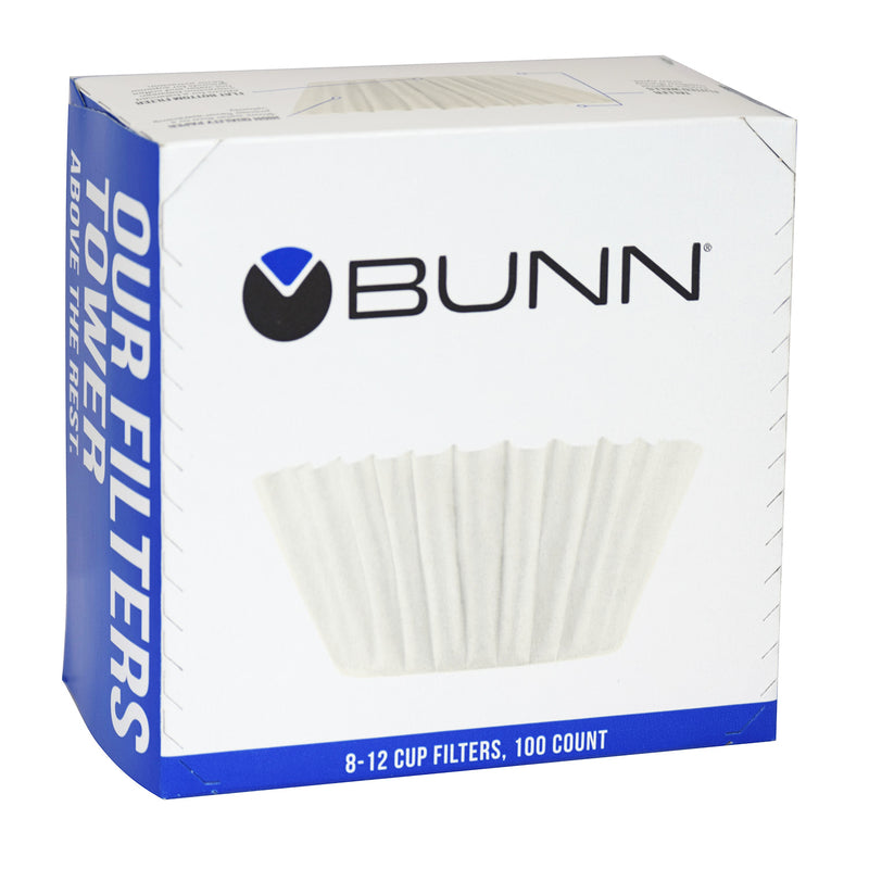 BUNN 12 cups White Basket Coffee Filter 100 pk - Case of 12